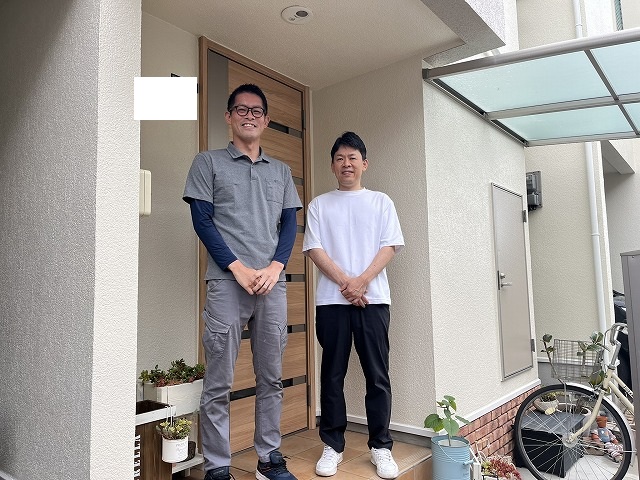 お客様との写真